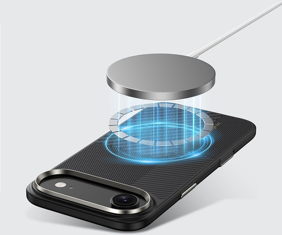 Etui Benks Montage Magnetic Armor Air Kevlar (600D/1500D) z metalową ramką MB68 do iPhone Air – czarny