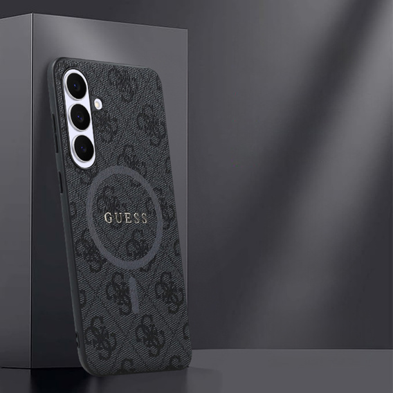 Etui GUESS do Samsung Galaxy S25 FE, 4G Ring Classic Logo, czarne