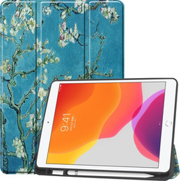 Etui do iPad 10.2" 2021/2020/2019 (9/8/7 gen.), Smartcase z miejscem na rysik, cherry blossom