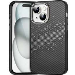 Etui do iPhone 15, Milky Way, szare