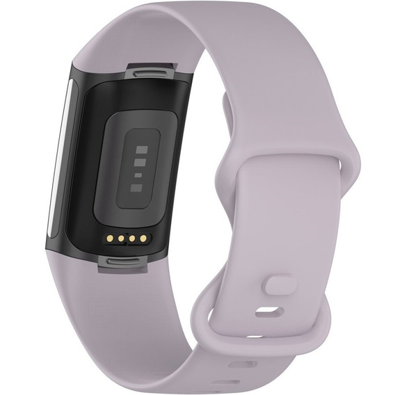 Pasek silikonowy do Fitbit Charge 5, Jasny Fiolet