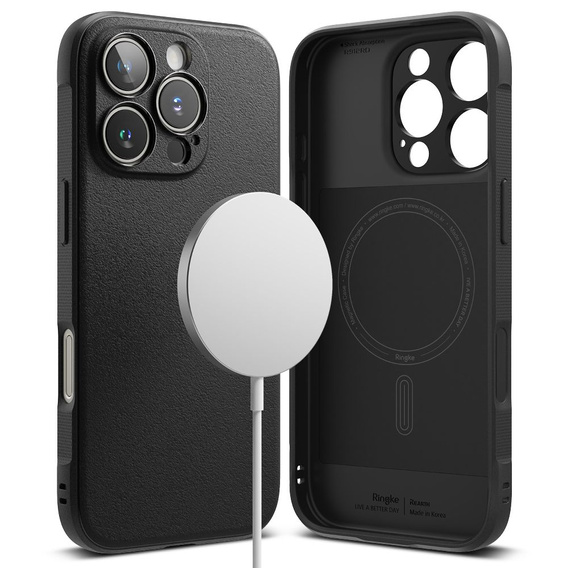Etui Ringke do iPhone 16 Pro Max, Onyx MagSafe, czarne