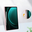 Etui do Samsung Galaxy Tab S9 FE+ Plus, Smartcase Hybrid, z miejscem na rysik, różowe