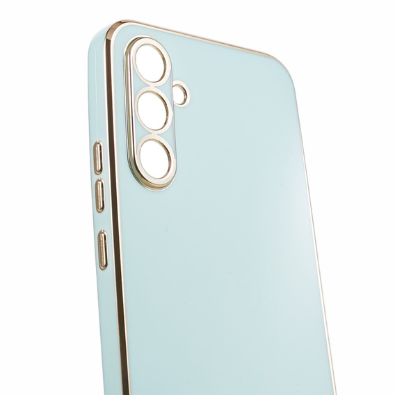 Etui do Samsung Galaxy A15, Glamour CamShield, miętowe  + szkło 9H