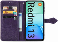 Etui z klapką do Xiaomi Redmi 13, Mandala, fioletowe