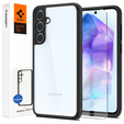 Etui Spigen do Samsung Galaxy A55 5G, Ultra Hybrid, czarne + Szkło Hartowane 9H