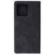Etui do Motorola Edge 40 Neo, ERBORD Vintage portfel z klapką, czarne