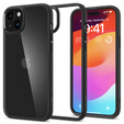 Etui Spigen do iPhone 15, Ultra Hybrid, Matowe, Czarne + Szkło