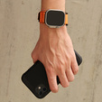 Pasek Nylonowy ERBORD MP84 do Apple Watch 1/2/3/4/5/6/7/8/9/SE/ULTRA/ULTRA 2 42/44/45/49mm, Pomarańczowy