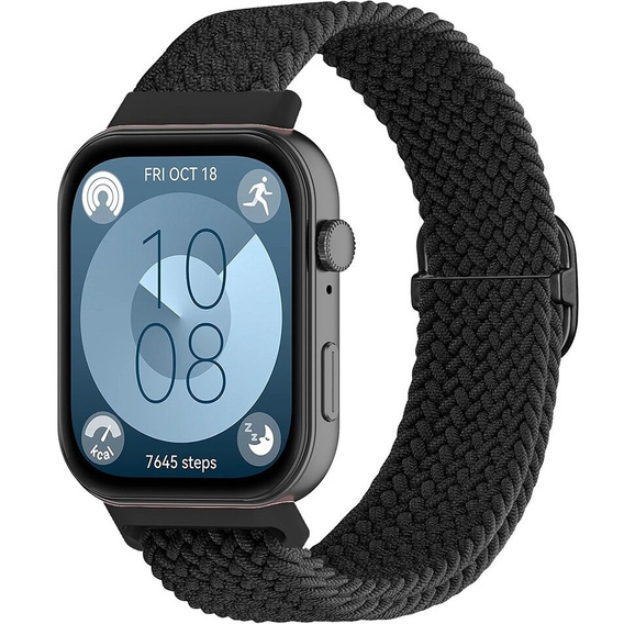 Pasek nylonowy do Huawei Watch Fit 4 / 4 Pro / 3, Czarny