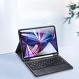Etui z klawiaturą do iPad Air 10.9" 2022/2020 (5/4 gen.) / Pro 11" 2022/2021/2020 (4/3/2 gen.), Dux Ducis Magnetic, czarne
