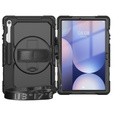Etui do Samsung Galaxy Tab S10 FE+ (SM‑X620/X626B) – folia PET i pasek na ramię – czarne