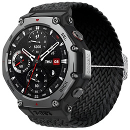 Pasek nylonowy do Amazfit T-Rex 3, Czarny