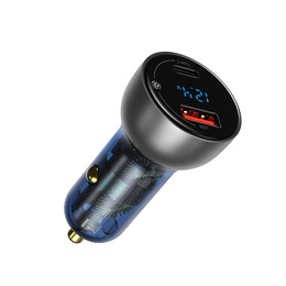 Baseus ładowarka samochodowa Particular 65 W USB‑C + USB‑A - Szara