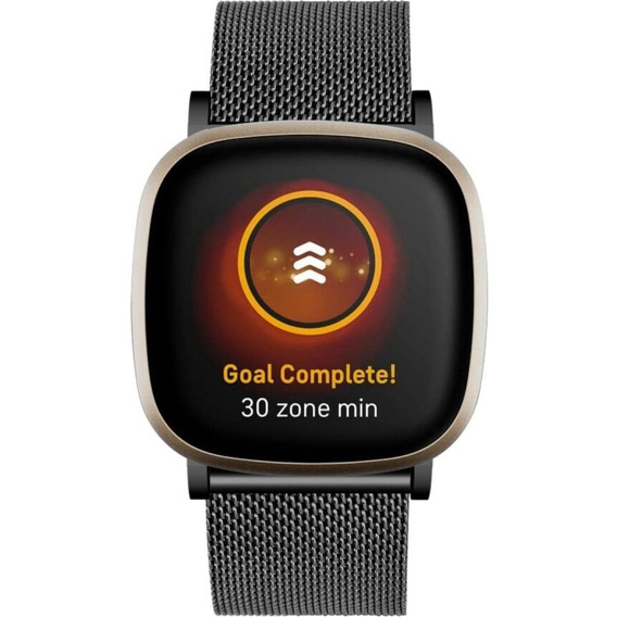 Pasek Bransoleta Milanese do Fitbit Versa 4 / Sense 2, Czarny