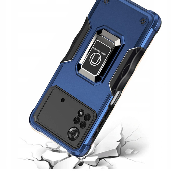 Etui do Xiaomi Poco X4 Pro 4G, Dual-Layer Armor, niebieskie