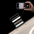 Etui ERBORD z MagSafe do iPhone 16 Pro Max, aktywny przycisk, przezroczyste + Szkło hartowane