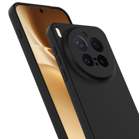 Etui do Vivo X300 Pro, Silicone Lite, do MagSafe, czarne