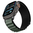 Pasek Spigen WBF1 Band do Apple Watch 8/9/10/11/SE/Ultra 1/2 (44/45/46/49 mm) – Black / Green
