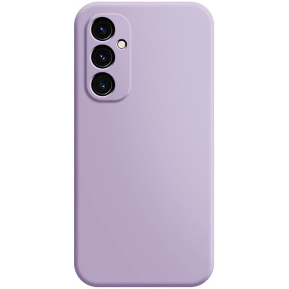 Etui do Samsung Galaxy A25, Silicone Lite, fioletowe + Szkło 9H