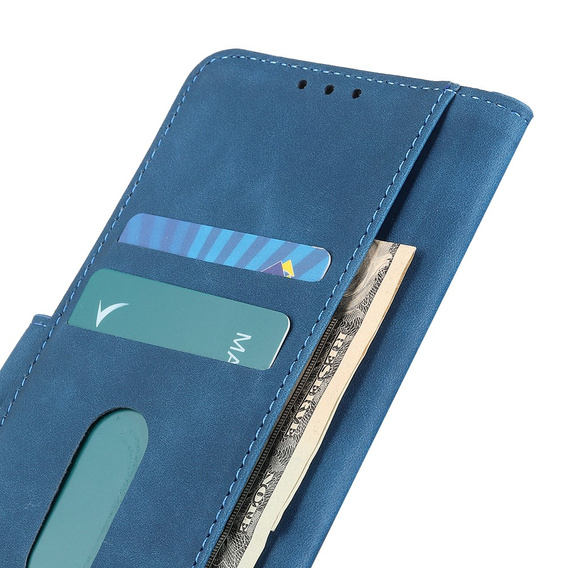 Etui Wallet do Vivo Y21/Y21s/Y33s, KHAZNEH, Vintage, Blue