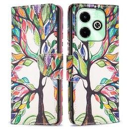 Etui z klapką do Infinix Hot 40i, Wallet, Tree of Life