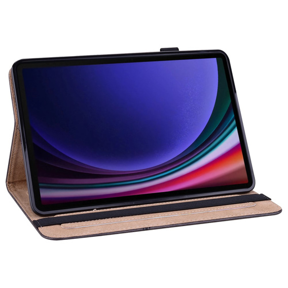 Etui do Samsung Galaxy Tab S9 / S9 FE / S10 FE, Classic, z miejscem na rysik, czarne