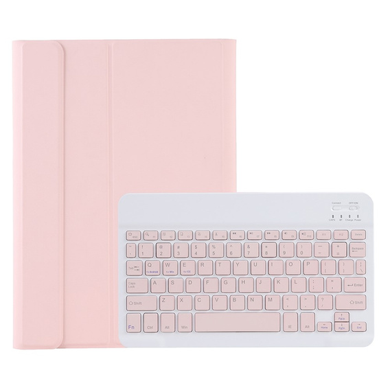Etui z klawiaturą do Samsung Galaxy Tab S6 Lite 10.4" 2020/2022/2024, Pen Slot, różowe rose gold