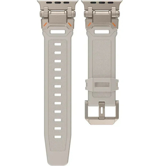 Pasek ERBORD ProTech do Apple Watch 1/2/3/4/5/6/7/8/9/10/11/SE Ultra 1/2/3 42/44/45/46/49mm, Beżowy