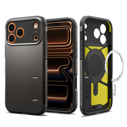 Etui Spigen do iPhone 17 Pro, Tough Armor T Mag MagSafe, Gunmetal