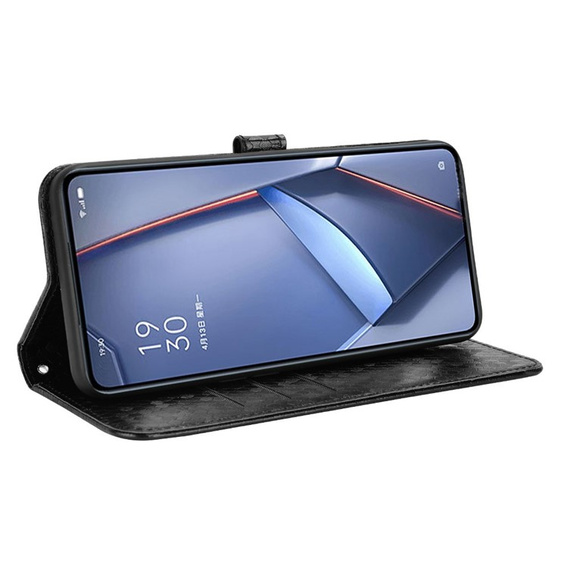 Etui Wallet Rhombus do Xiaomi Poco F7 z kieszonkami na karty i dokumenty