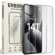 2x Szkło Hartowane do Xiaomi 14T / 14T Pro, ERBORD 9H Hard Glass, szybka