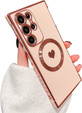 Etui do Samsung Galaxy S22 Ultra, MagSafe Heart, różowe 