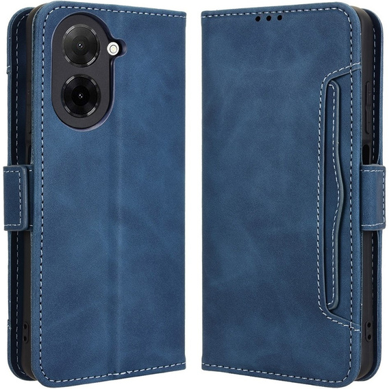 Etui z klapką do Xiaomi Redmi A5, Card Slot, granatowe