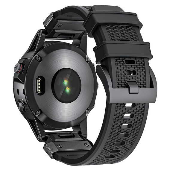 Pasek Silikonowy QuickFit do Garmin Fenix 22mm, Czarny