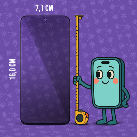 Szkło Hartowane Prywatyzujące Shy Palm do Motorola Moto G35 5G