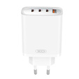 XO CE23 Ładowarka sieciowa, 3x USB-C 1x USB-A, 65W + kabel USB-C - USB-C, biała