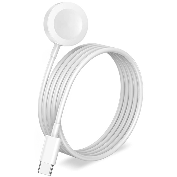 Ładowarka magnetyczna do smartwatchy Apple Watch USB-C 1 m - biała