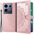 Etui z klapką do Infinix Note 30 VIP, Mandala, różowe rose gold