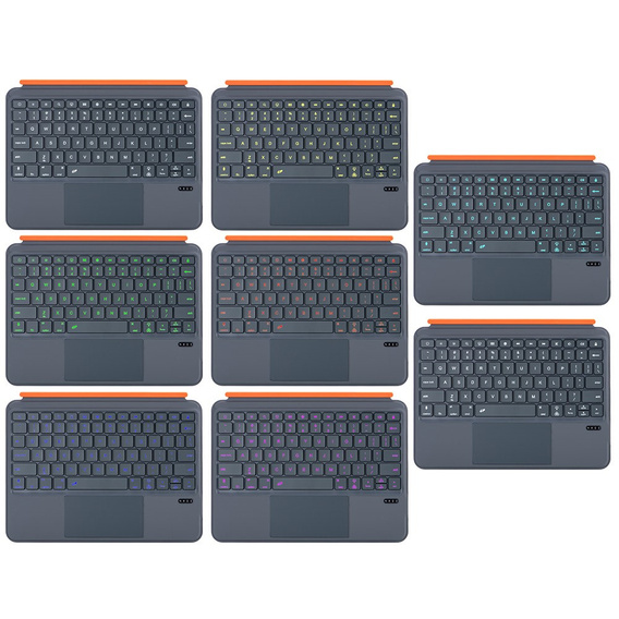 Etui z klawiaturą Bluetooth do iPad 11" 2025 A16 (11 gen.) / iPad 10.9" 2022 (10 gen.) – czarne