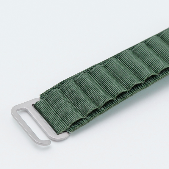 Pasek Nylonowy do Apple Watch 1/2/3/4/5/6/7/8/9/10/11/SE Ultra 1/2/3 42/44/45/46/49mm, Zielony