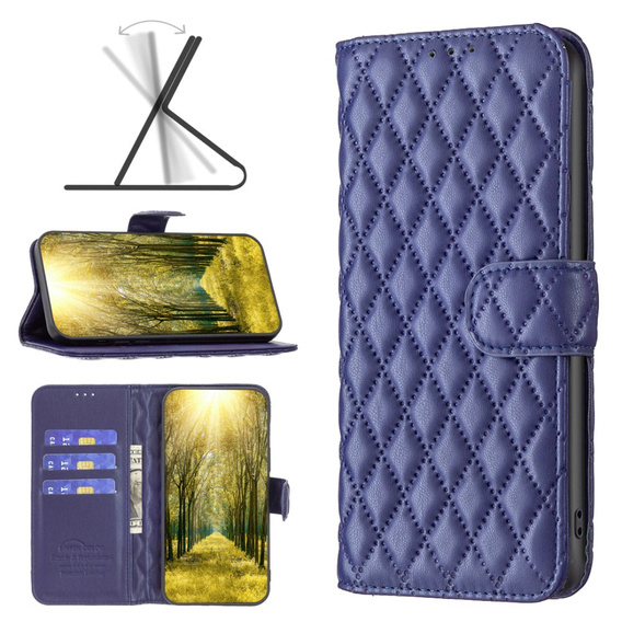 Etui z klapką do Xiaomi Redmi Note 13 Pro 5G, Wallet, BINFEN COLOR, niebieskie