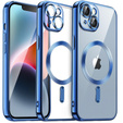 Etui do iPhone 14, Electro MagSafe, niebieskie + Szkło na ekran
