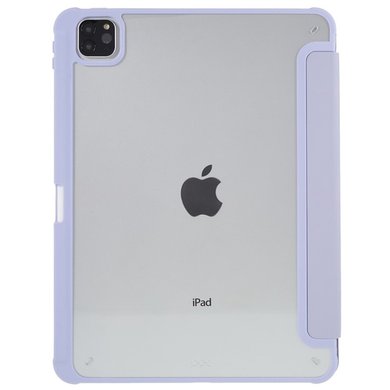 Etui do iPad Pro 11" 2022/2021/2020/2018 (4/3/2/1 gen.), Smartcase Hybrid, z miejscem na rysik, fioletowe