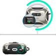 ESR Etui na słuchawki Airpods Pro 3, Cyber Flicklock Halolock MagSafe, titanium