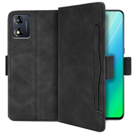 Etui z klapką do Motorola Moto E13, Card Slot, czarne