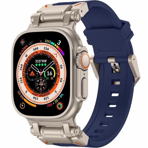 Pasek ERBORD ProTech do Apple Watch 1/2/3/4/5/6/7/8/9/10/11/SE Ultra 1/2/3 42/44/45/46/49mm, Niebieski