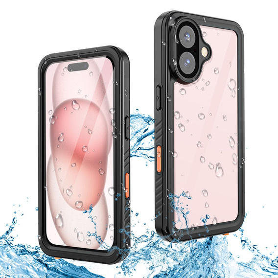 Etui Wodoodporne IP68 do iPhone 16, czarne