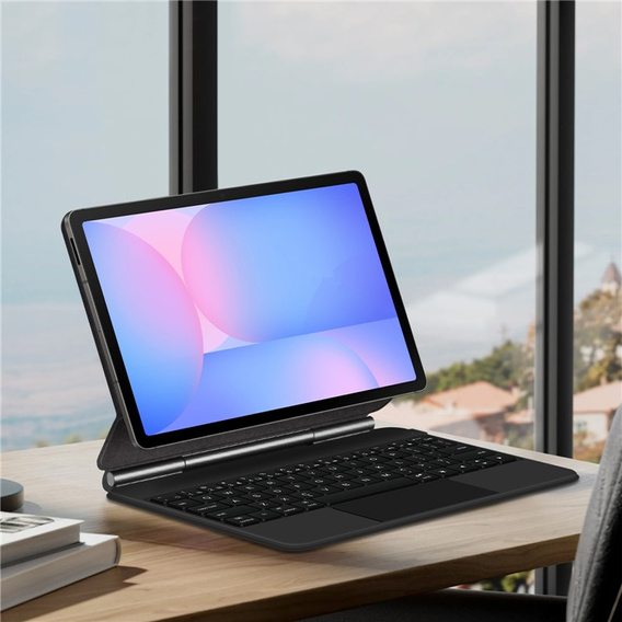 Etui z klawiaturą do Samsung Galaxy Tab S10 FE Magnetic Keyboard Touchpad - czarne