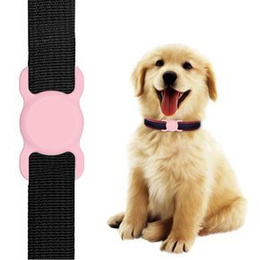 Etui do Apple AirTag 2 / 1, na obroże psa kota, Anti-lost Pet Dog, Różowe